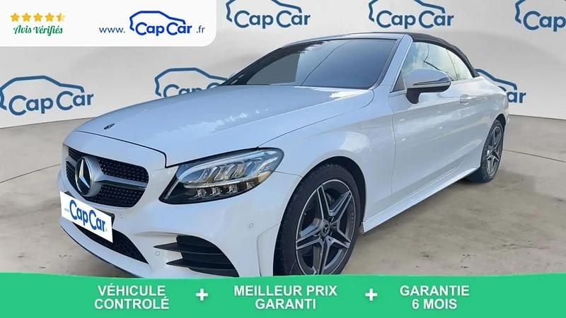 Blanc Occasion 2019 Mercedes 220 AMG line Cabriolet | 25 990 € - Image 1/4