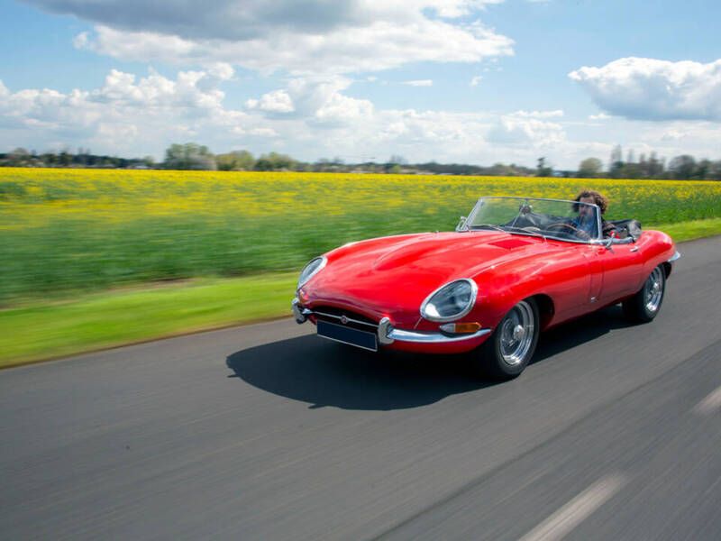 Occasion Jaguar E-Type 269 ch (197 kW) 1962 Rouge Cabriolet