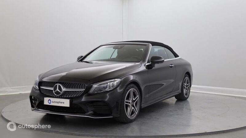 Noir Utilisé 2021 Mercedes C220 AMG line Cabriolet | 33 999 € (Prix juste) - Image 1/4