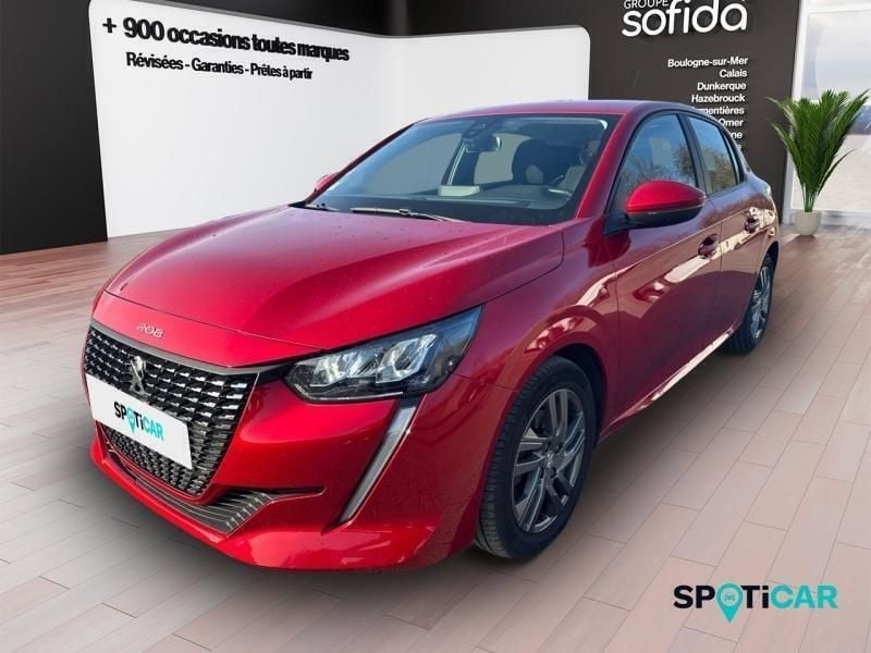 Rouge Utilisé 2021 Peugeot 208 Business-Line Citadine | 12 290 € (Prix juste) - Image 1/3