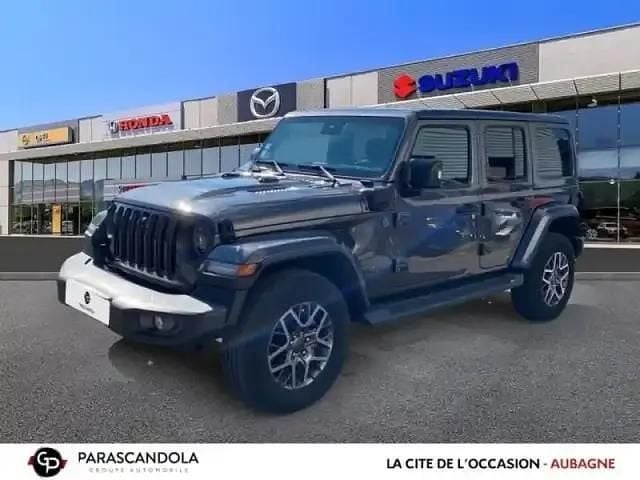 Sting gray Occasion 2021 Jeep Wrangler Unlimited Overland SUV | 59 990 € (Prix juste) - Image 1/4