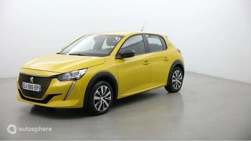 Jaune Utilisé 2022 Peugeot e-208 Active Citadine | 15 299 € (Bon prix) - Image 1/4