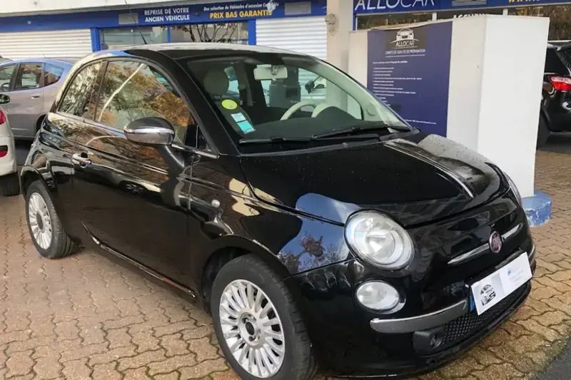 Blanc Utilisé 2008 Fiat 500 Lounge Citadine | 4 790 € (Prix assez cher) - Image 1/4