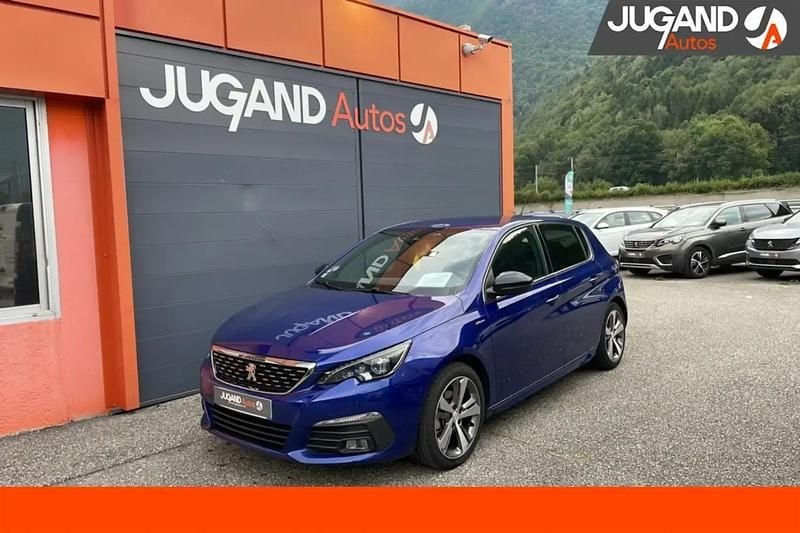Bleu Utilisé 2020 Peugeot 308 GT-line Berline | 12 480 € (Bon prix) - Image 1/4