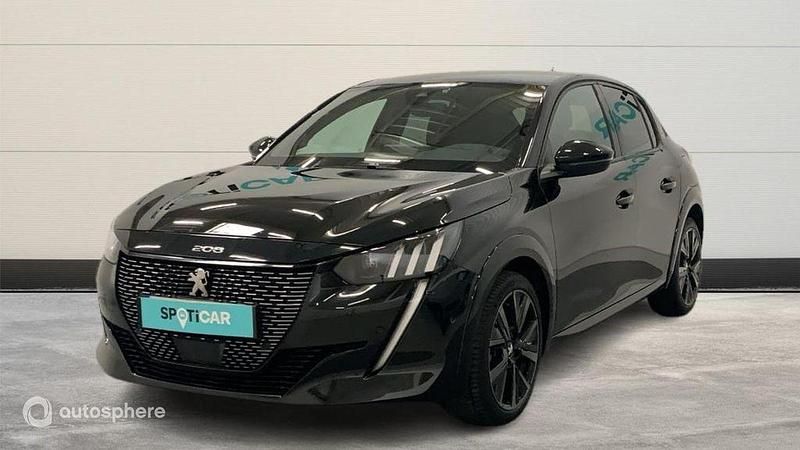 Noir Utilisé 2022 Peugeot 208 GT Citadine | 15 999 € (Prix juste) - Image 1/4