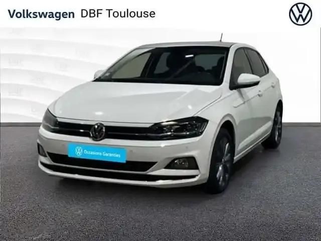 Blanc Occasion 2019 VW Polo S Berline | 17 489 € (Prix assez cher) - Image 1/4