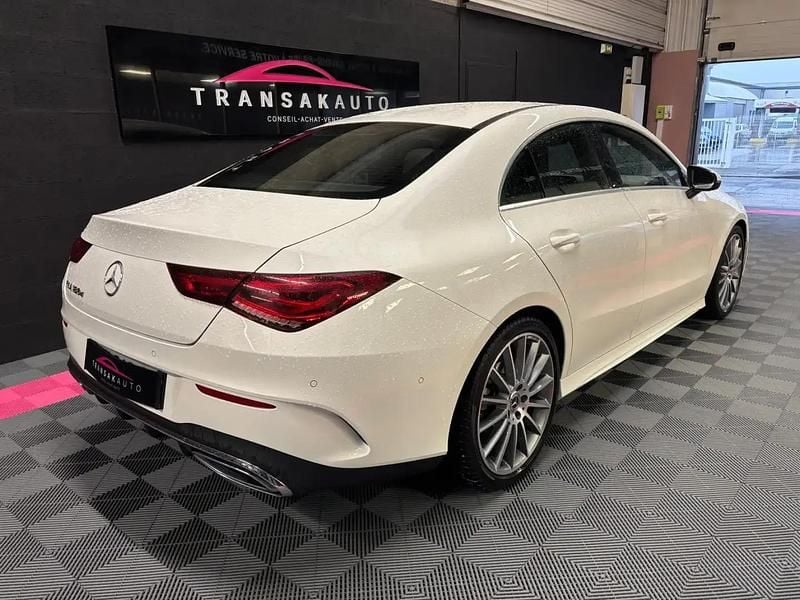 Occasion Mercedes CLA180 AMG line 116 ch (85 kW) 2019 Blanc Berline