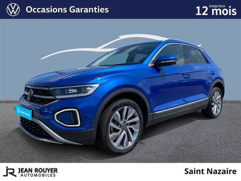 Bleu Utilisé 2022 VW T-Roc Exclusive SUV | 24 990 € (Prix juste) - Image 1/3