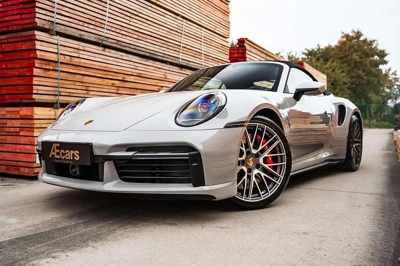 Gris Occasion 2022 Porsche 911 Turbo Cabriolet Sport Cabriolet | 189 950 € - Image 1/4