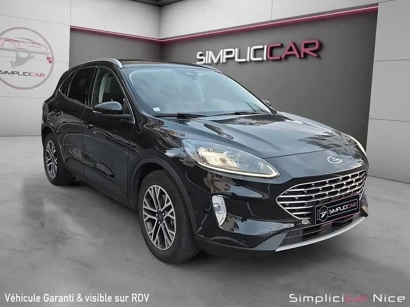 Noir Occasion 2020 Ford Kuga Titanium SUV | 16 990 € (Bon prix) - Image 1/4