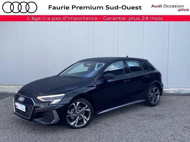 Noir mythe métallisé Utilisé 2024 Audi A3 S-Line | 32 990 € (Prix juste) - Image 1/4