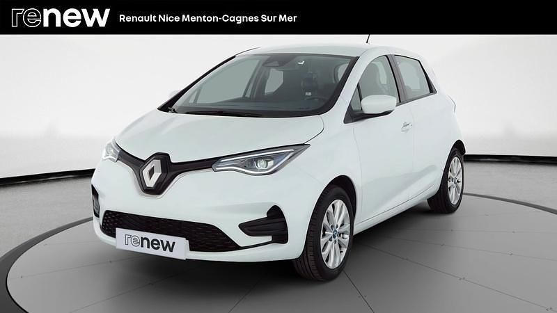 Blanc Utilisé 2019 Renault Zoe Zen Citadine | 8 999 € (Prix juste) - Image 1/4
