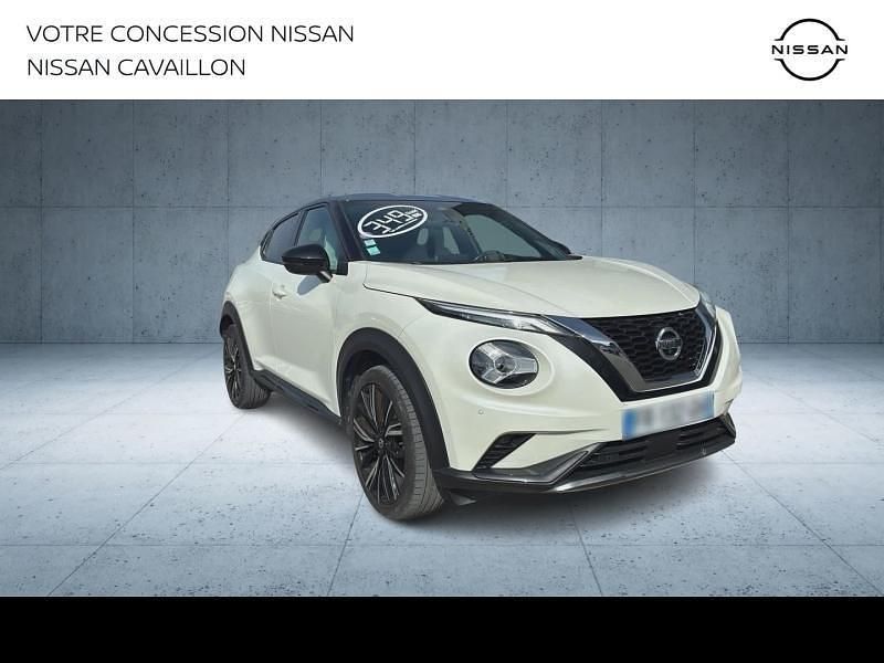 Blanc lunaire+toit noir métallisé Utilisé 2020 Nissan Juke SUV | 16 980 € (Prix juste) - Image 1/4