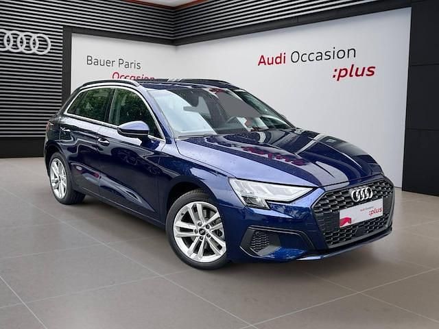 Bleu navarre métallisé Utilisé 2022 Audi A3 Sportback e-tron Design Berline | 26 980 € (Super prix) - Image 1/4