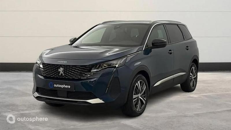 Bleu Utilisé 2024 Peugeot 5008 Allure Monospace | 32 999 € (Prix juste) - Image 1/4