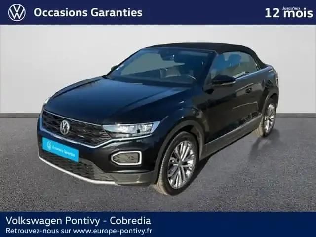 Occasion VW T-Roc Cabriolet Style 2020 Noir intense nacrée, capote noire Cabriolet