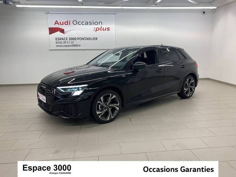 Noir Utilisé 2023 Audi A3 Sportback Berline | 34 970 € (Prix assez cher) - Image 1/3