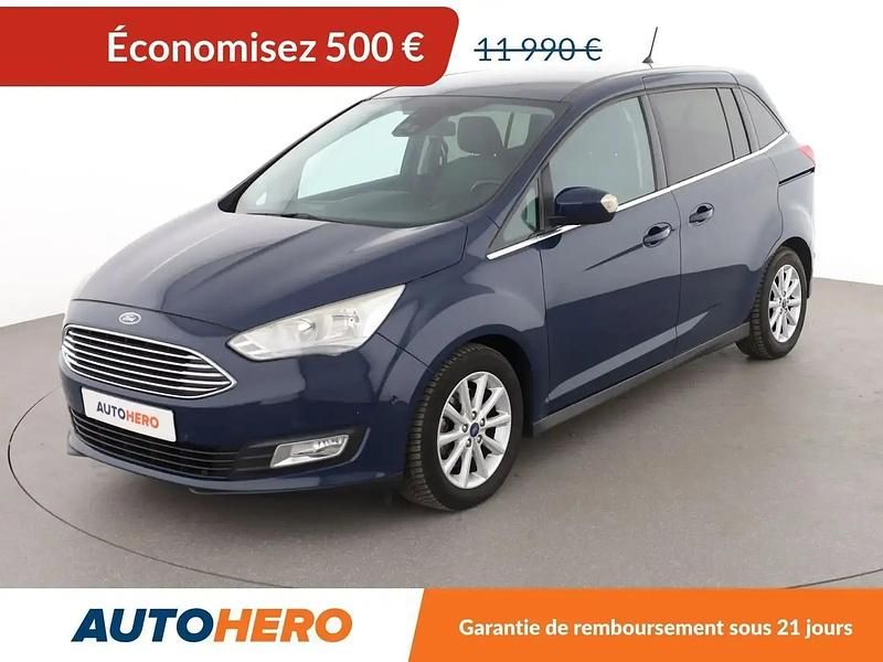 Bleu Utilisé 2018 Ford Grand C-Max Titanium Monospace | 11 490 € (Prix juste) - Image 1/2