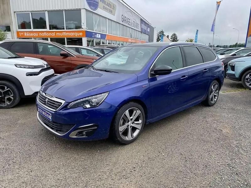 Bleu Utilisé 2017 Peugeot 308 GT-line Break | 11 980 € - Image 1/4