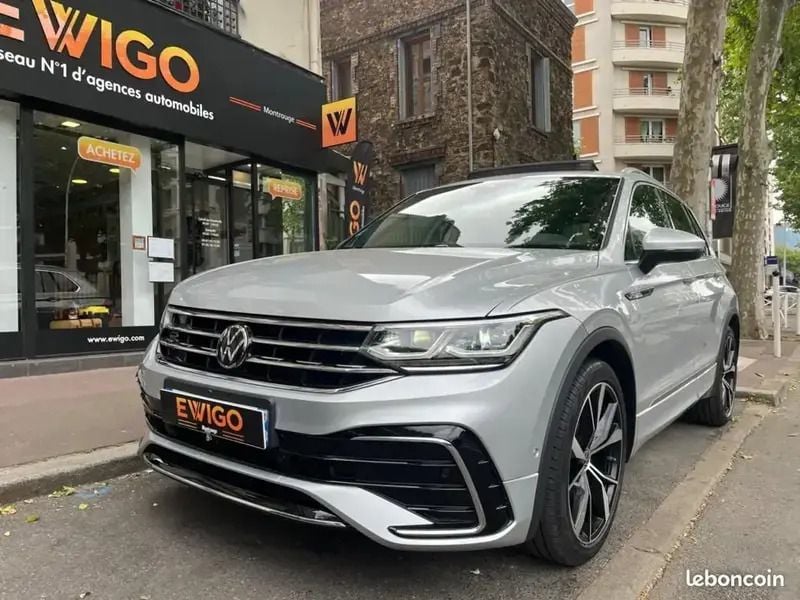 Gris Utilisé 2022 VW Tiguan Allspace R-line SUV | 35 490 € (Bon prix) - Image 1/4