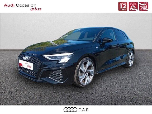 Noir mythic métallisé Utilisé 2021 Audi A3 S-Line | 26 590 € (Prix cher) - Image 1/4