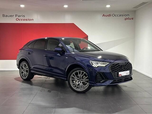 Bleu navarre métallisé Utilisé 2021 Audi Q3 Sportback S-Line SUV | 35 980 € (Prix juste) - Image 1/4