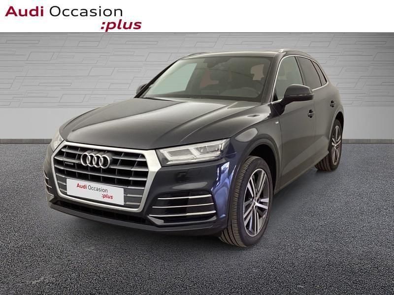 Bleu lunaire Utilisé 2019 Audi Q5 S-Line SUV | 33 845 € (Prix juste) - Image 1/4
