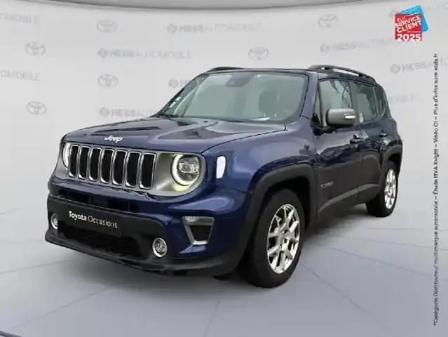 Bleu Utilisé 2019 Jeep Renegade Limited SUV | 14 999 € (Prix juste) - Image 1/4