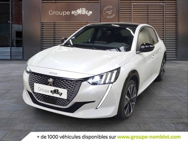 Blanc Utilisé 2022 Peugeot e-208 Citadine | 18 990 € (Prix juste) - Image 1/3