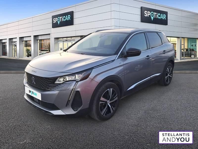 Gris Utilisé 2021 Peugeot 3008 GT | 19 190 € (Prix juste) - Image 1/4