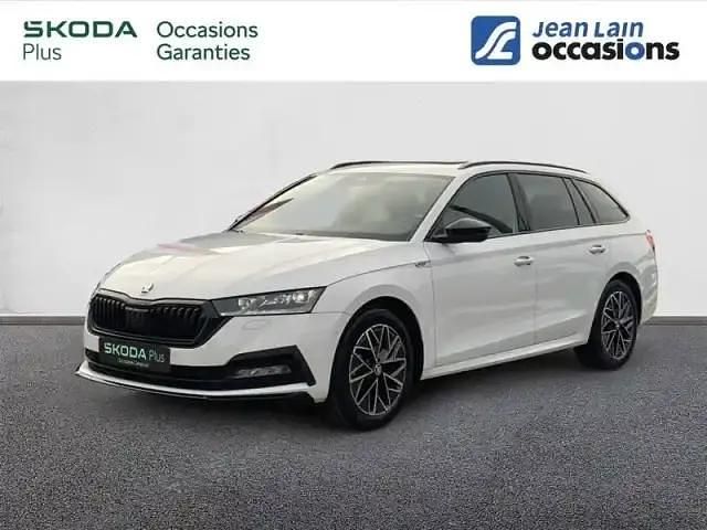 Blanc lune Occasion 2024 Skoda Octavia Break | 34 990 € (Prix juste) - Image 1/3