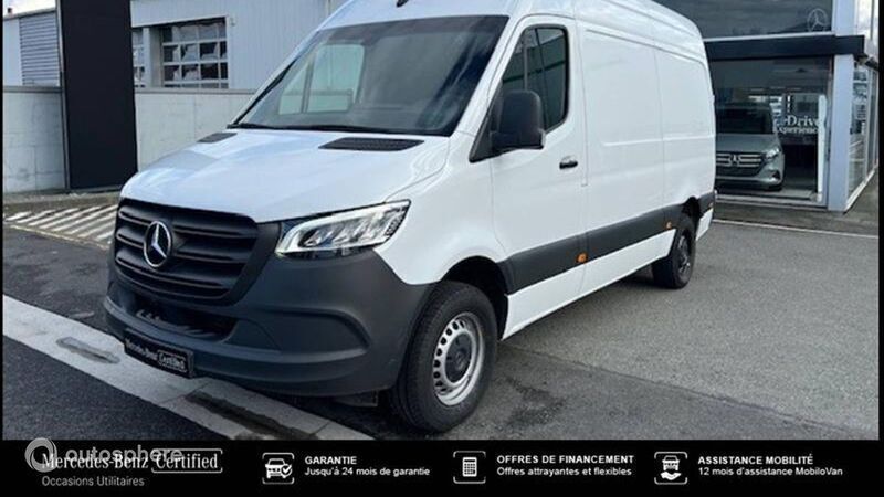 Blanc Utilisé 2023 Mercedes Sprinter Van | 37 920 € (Prix juste) - Image 1/4