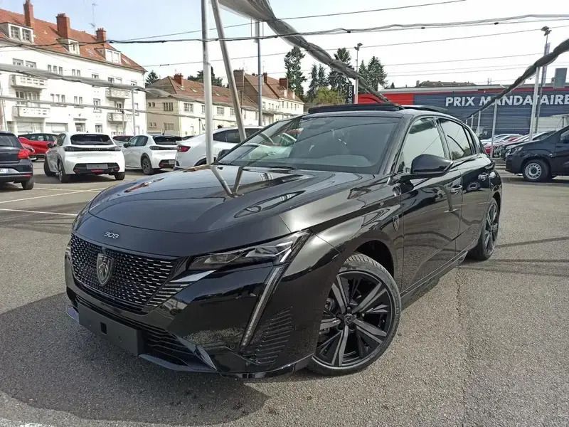 Noir Nouvelle 2025 Peugeot 308 GT Berline | 29 890 € (Super prix) - Image 1/4