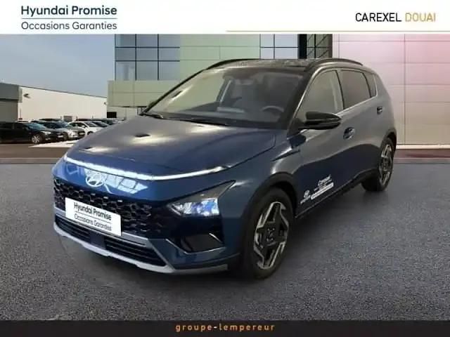 Vibrant blue métal/toit+rétros black Occasion 2025 Hyundai Bayon SUV | 24 490 € - Image 1/4