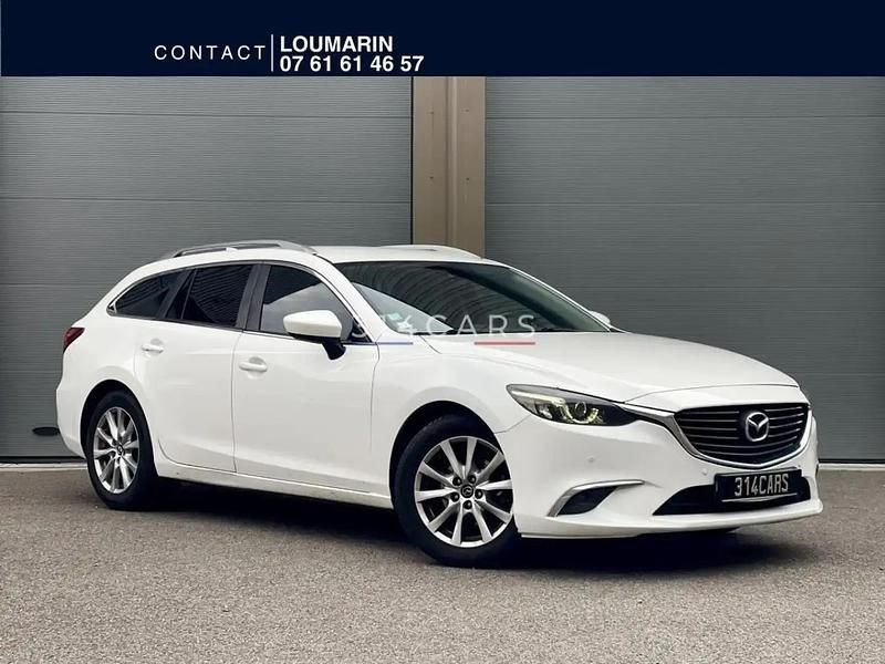 Blanc Occasion 2015 Mazda 6 Break | 10 490 € - Image 1/4