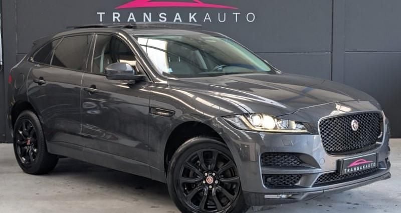 Gris Utilisé 2018 Jaguar F-Pace R-Sport SUV | 16 490 € (Bon prix) - Image 1/4