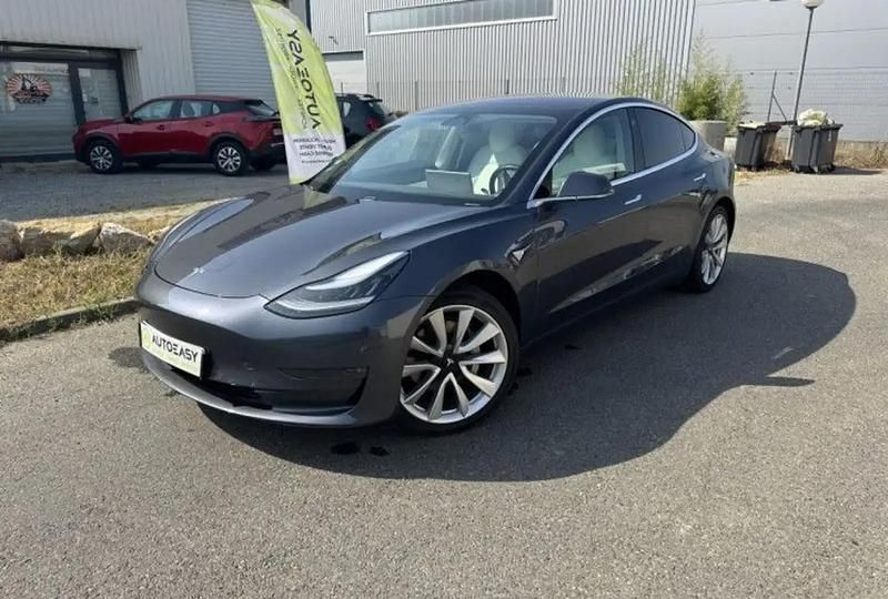 Gris Utilisé 2019 Tesla Model 3 Long Range Berline | 21 990 € (Super prix) - Image 1/4