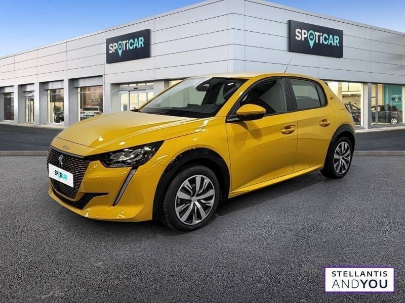 Jaune Utilisé 2020 Peugeot e-208 Active Citadine | 12 880 € (Prix juste) - Image 1/3