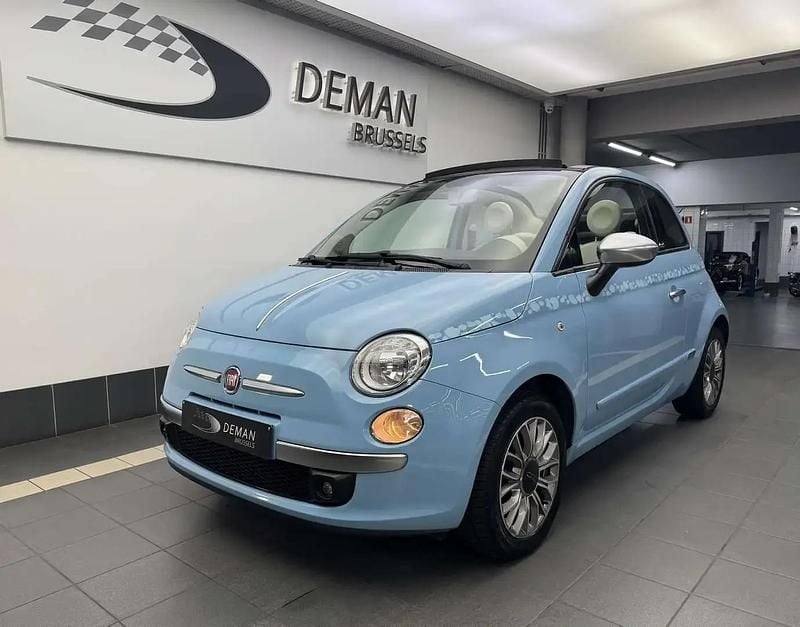 Bleu Occasion 2015 Fiat 500C Cabriolet | 9 400 € (Prix juste) - Image 1/4