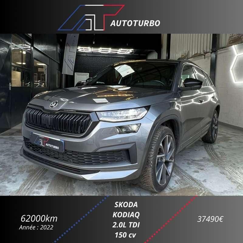 Occasion Skoda Kodiaq SportLine 152 ch (111 kW) 2022 Gris SUV