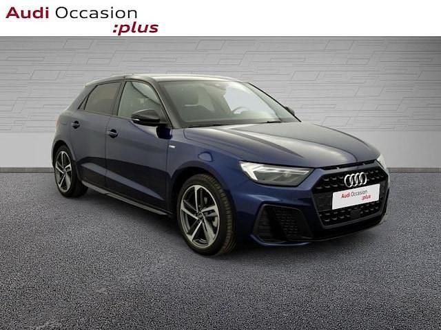 Occasion Audi A1 Sportback S-line plus 116 ch (85 kW) 2025 Bleu navarre métallisé noir mythe métallisé Citadine