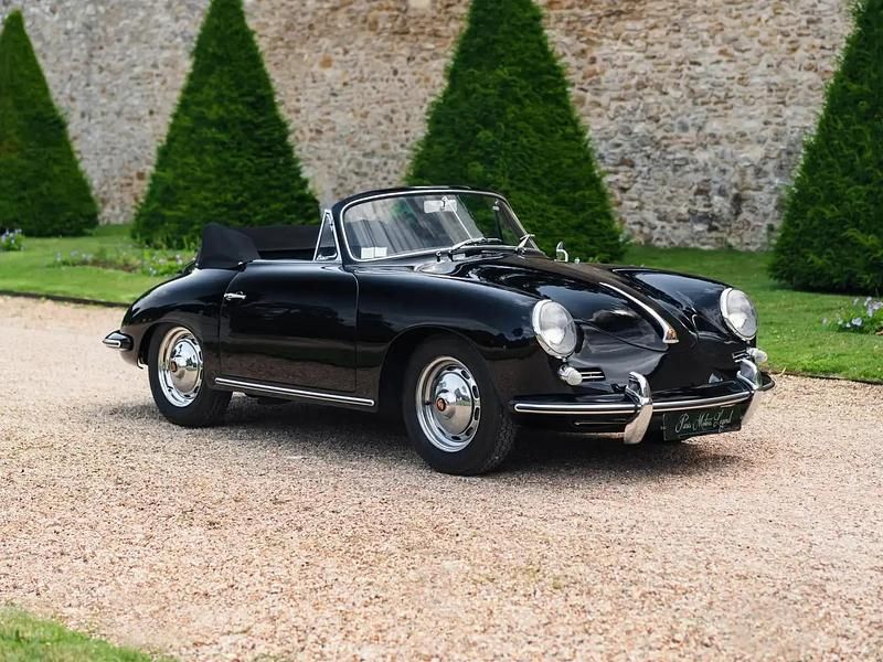Noir Occasion 1960 Porsche 356 Cabriolet | 155 000 € - Image 1/4