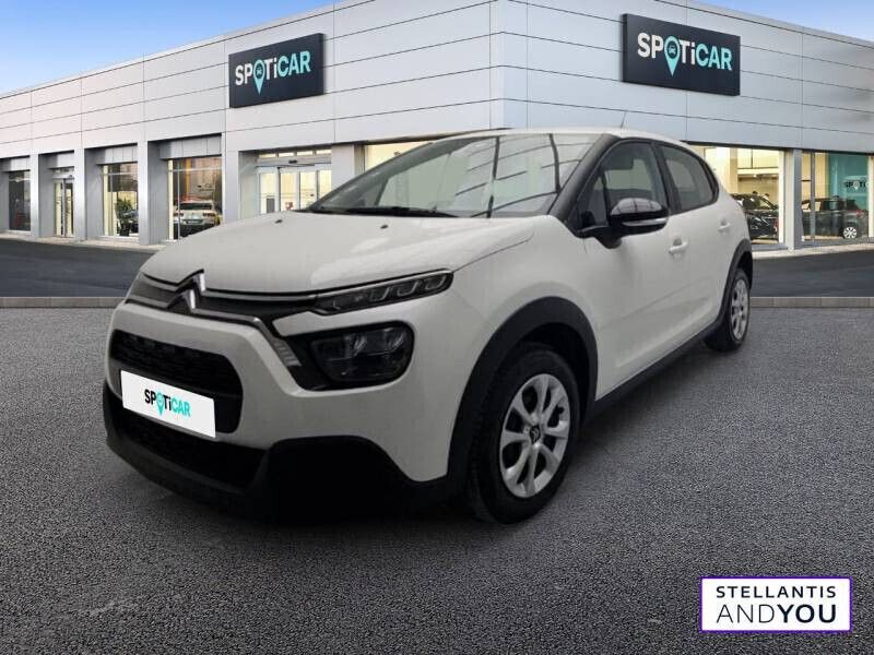 Blanc Utilisé 2021 Citroën C3 Feel Citadine | 12 690 € (Prix juste) - Image 1/4
