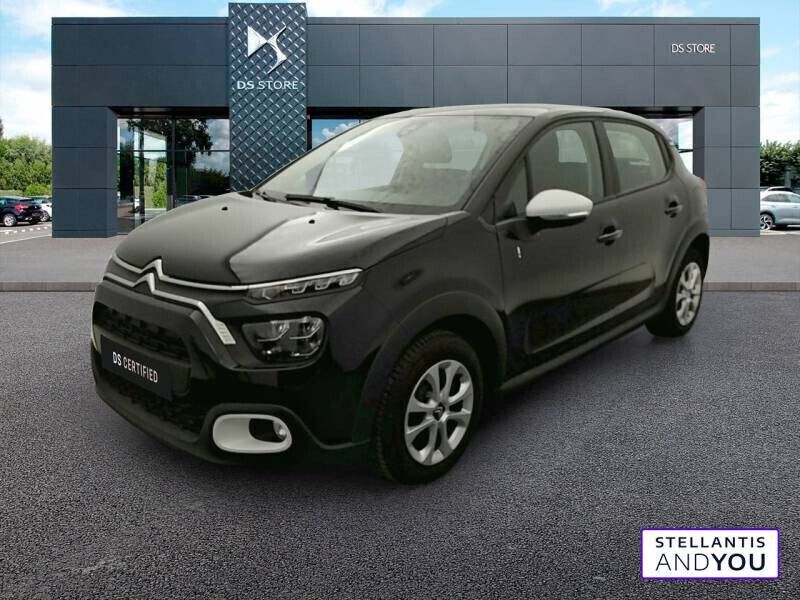 Noir Utilisé 2023 Citroën C3 PureTech Citadine | 11 990 € (Prix juste) - Image 1/4