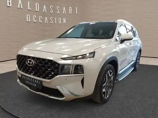 Blanc Occasion 2022 Hyundai Santa Fe SUV | 36 990 € (Super prix) - Image 1/4