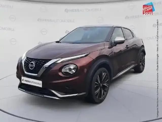 Rouge passion+toit gris perle Occasion 2021 Nissan Juke SUV | 16 999 € (Prix juste) - Image 1/4