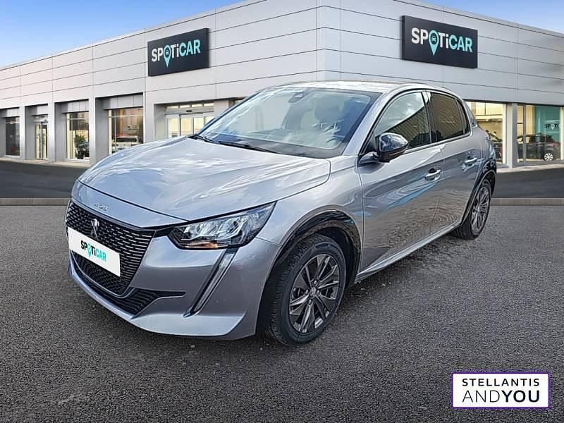 Gris Utilisé 2021 Peugeot e-208 Allure Citadine | 14 090 € (Bon prix) - Image 1/4