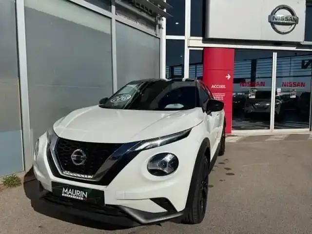 Blanc lunaire+toit noir métallisé Utilisé 2021 Nissan Juke Enigma SUV | 20 500 € (Prix cher) - Image 1/4