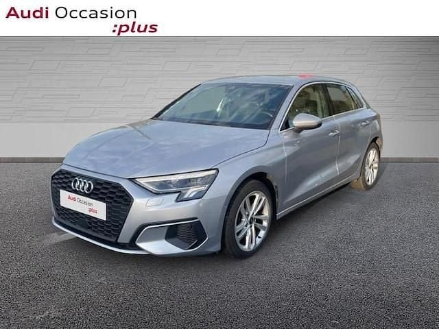 Argent fleuret métallisé Occasion 2021 Audi A3 Business | 24 990 € (Prix assez cher) - Image 1/4