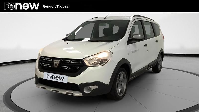 Blanc Utilisé 2019 Dacia Lodgy Stepway Monospace | 14 999 € (Prix juste) - Image 1/4